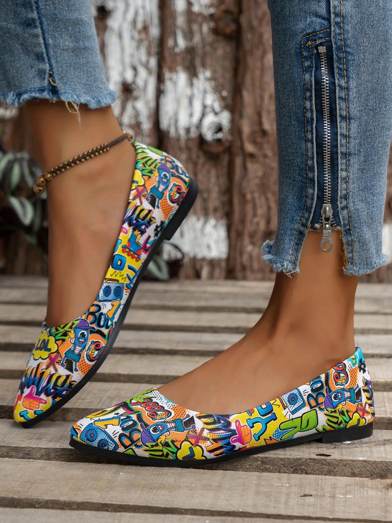 New Arrival 2024 Women Pointed Toe Beautiful and Fashion Summer Shoes Flat Ballerina Comfortable Casual Women Shoes