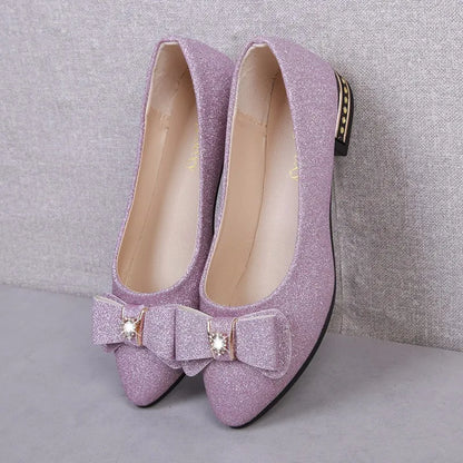 Women Bowknot Flat Shoes Slip-On Casual PU Insole Lined