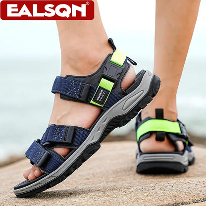 Men's Flat Sandals Breathable Open Toe Outdoor Casual Travel
