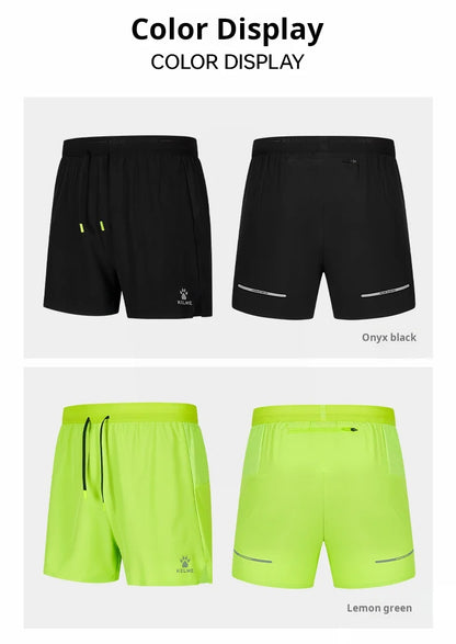 Running Shorts, Polyester, Men's MoistureWicking QuickDrying