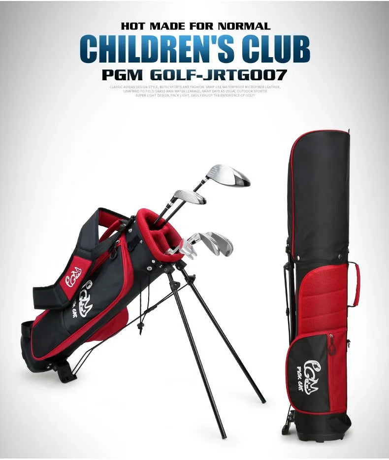 PGM 3-12 Years Old Kids Golf Club Set Children's Boy Girl Beginner's Golf Training Wood Iron Swing Putter Bag Gift JRTG007