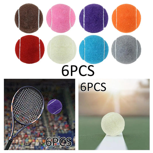 6x Tennis Balls Training Balls Practicing Dogs Toy Professional 2.52" Dia for