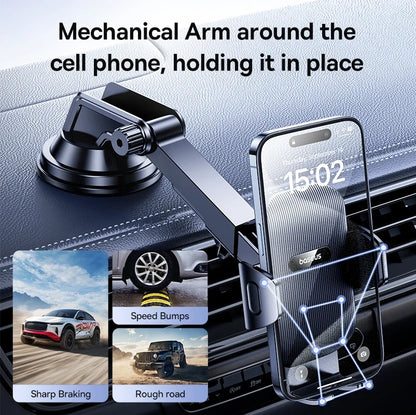 Car Phone Holder With Suction Cup For Dashboard And Windshield Universal