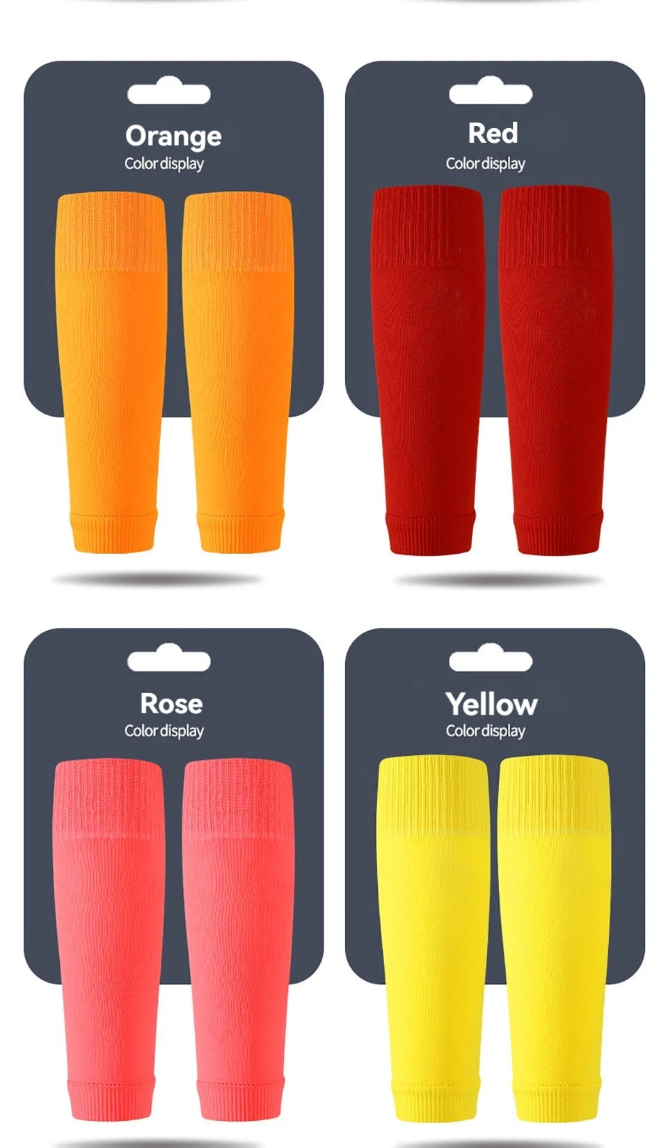 Loogdeel 1 Pair Breathable Calf Compression Sleeve Professional High-quality Soccer Socks For Running Football Basketball