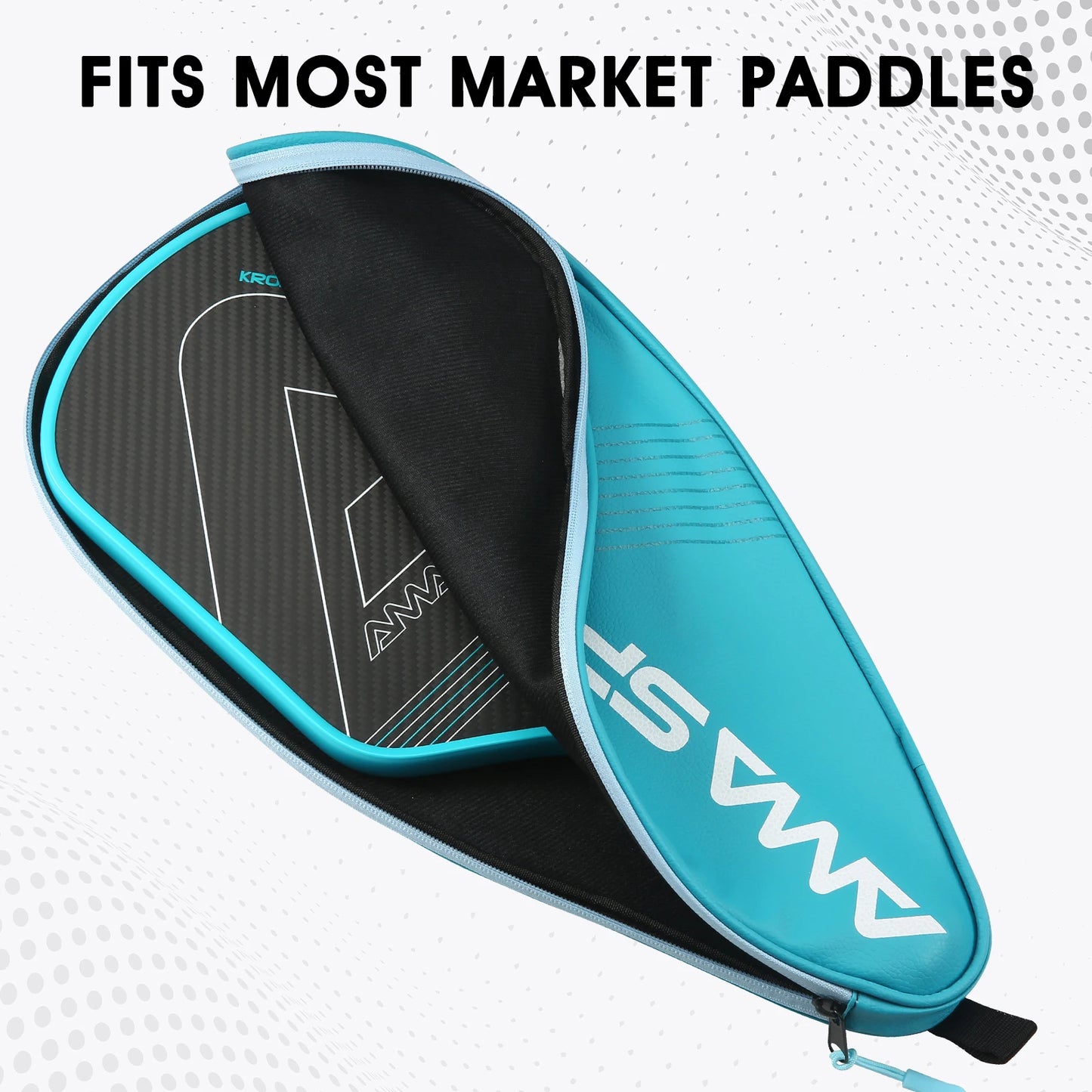 Durable Pickleball Paddle Cover,Paddle Protector,PU Leather Paddle Cover With Zipper,Tiffany Blue Pickleball Paddle Cover Gifts