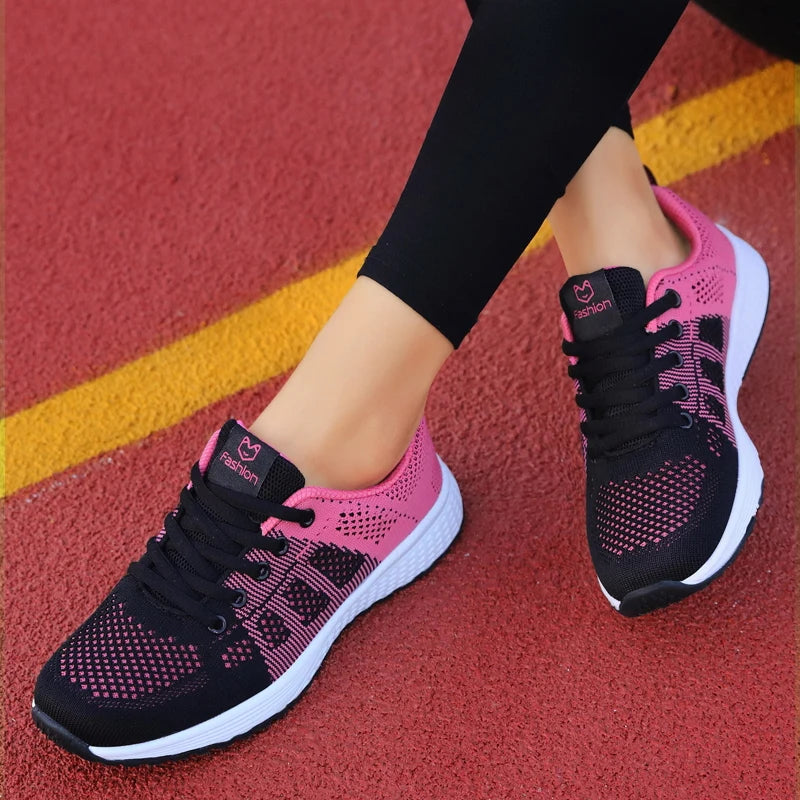 Women Sport Shoes Fashion Platform Sneakers Ladies Spring Summer Flats Running Shoes for Women Casual Shoes Mesh Jogging Tennis