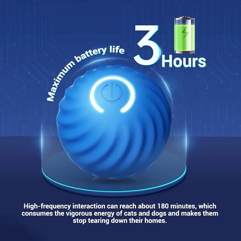 Automatic Moving Dog Toy Ball – Interactive Rolling & Bouncing Chew Toy for Puppies