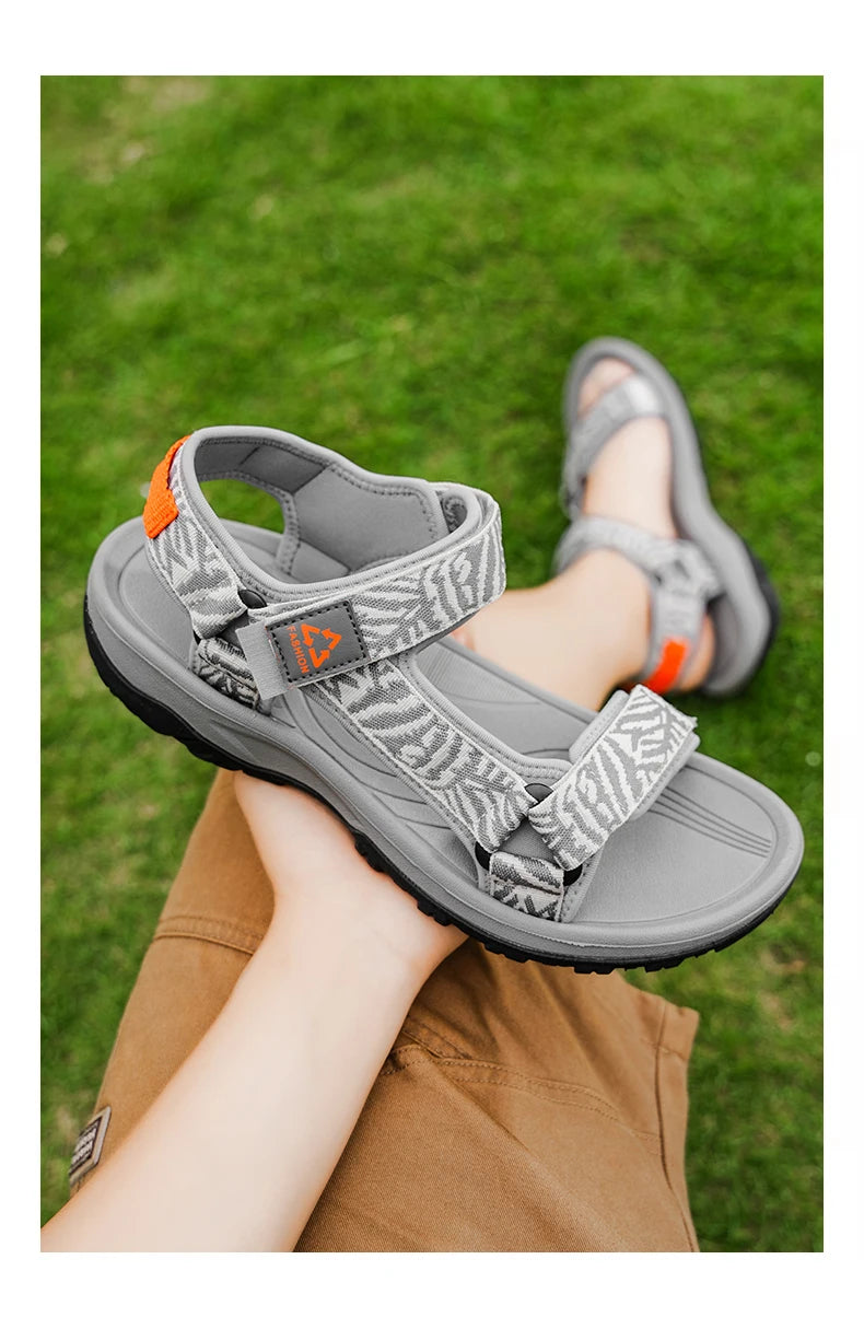 Men's Hiking Sandals Open Toe Breathable EVA Insole Travel Beach Shoes