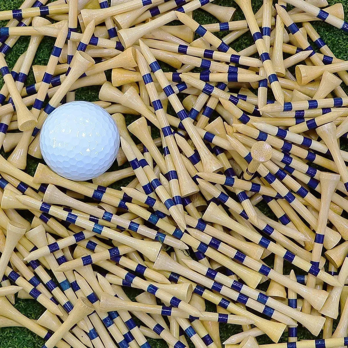 PGM 50pcs Bamboo Golf Tees More Durable and Stable TE003-Y