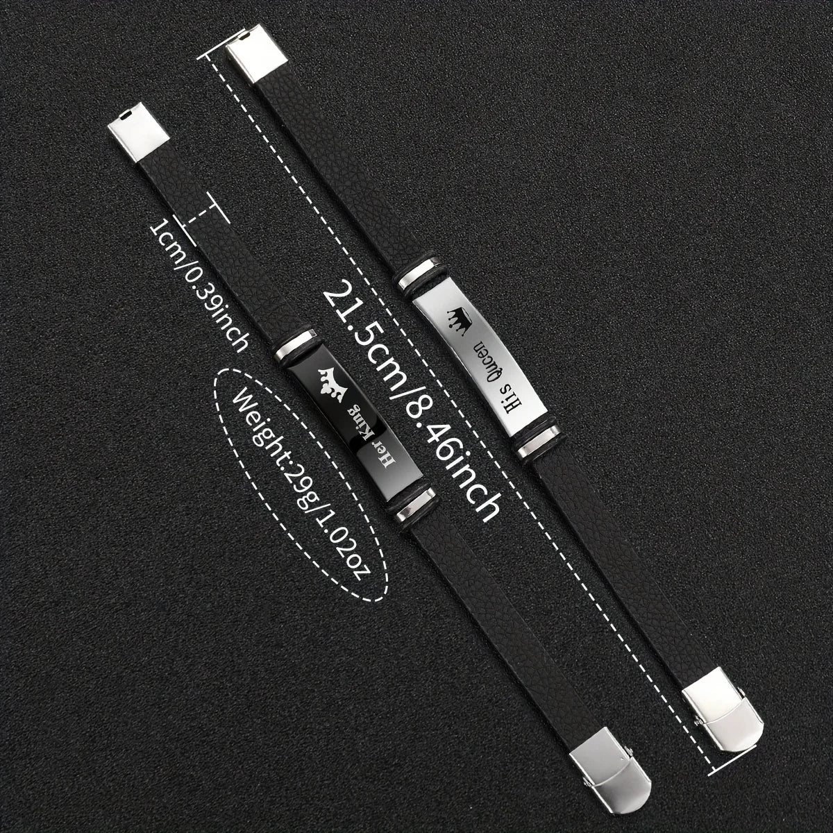 4 Pcs Set Fashion Couple Sports Watch Quartz Watch Luxury Leather Bracelet