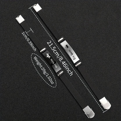 4 Pcs Set Fashion Couple Sports Watch Quartz Watch Luxury Leather Bracelet