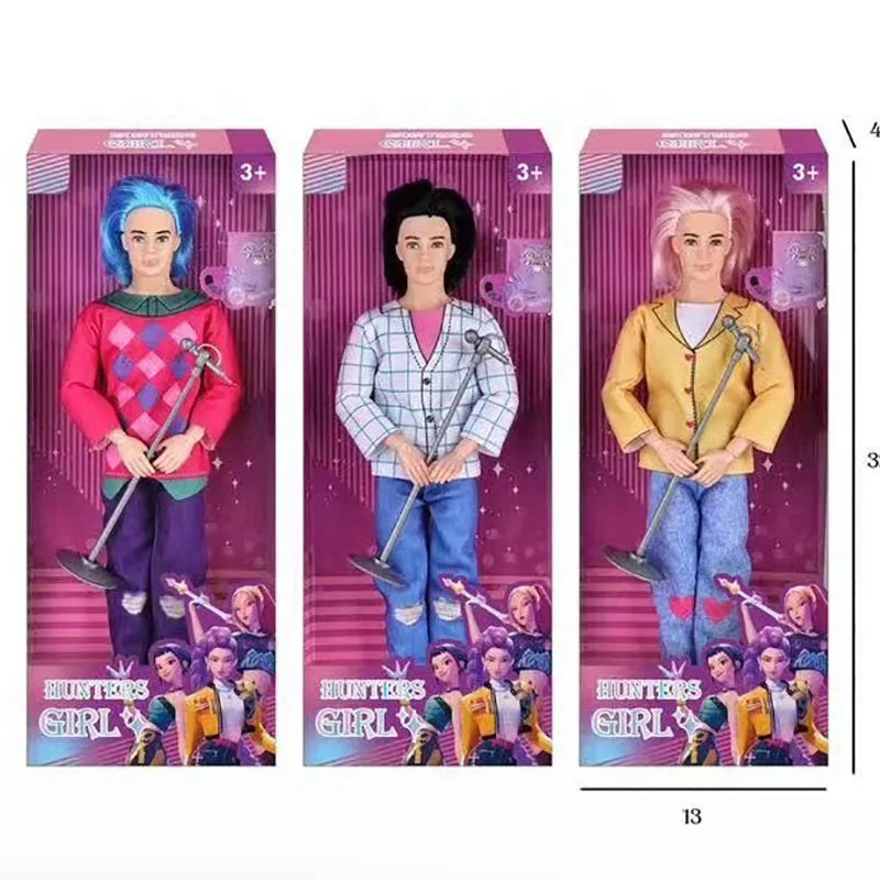 New doll toy Kpop Demon Hunter anime action figure villain Sabe Boy male group doll girl cartoon collection birthday present