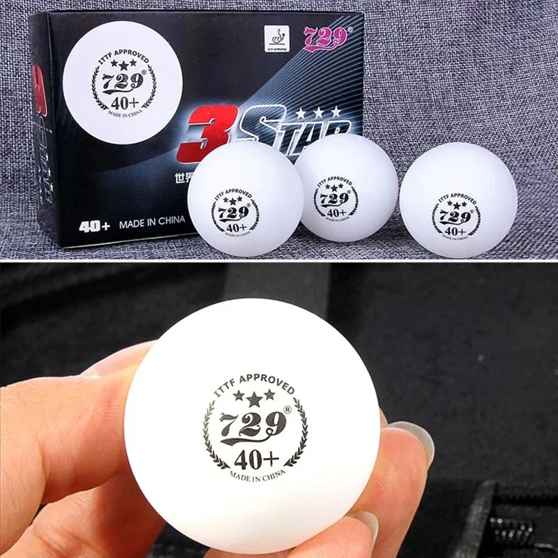 729 Friendship 3 Stars Seamless Table Tennis Ball 40+ New Material Ping Pong Balls for National Games Competition ITTF Approved