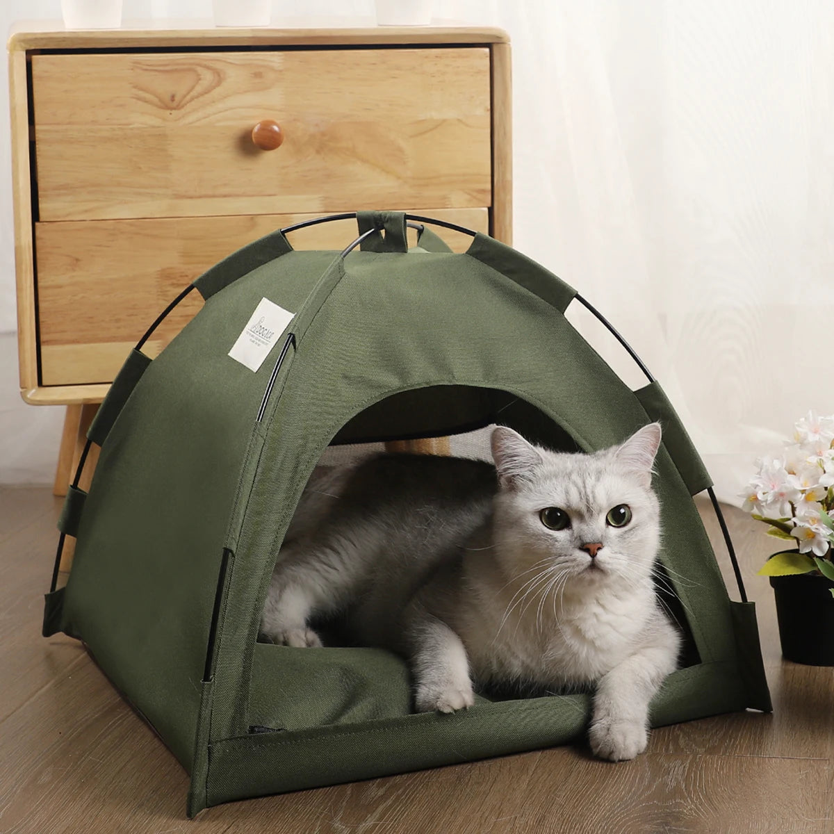 Pet Tent Bed – Soft, Comfortable, Indoor Cat Furniture