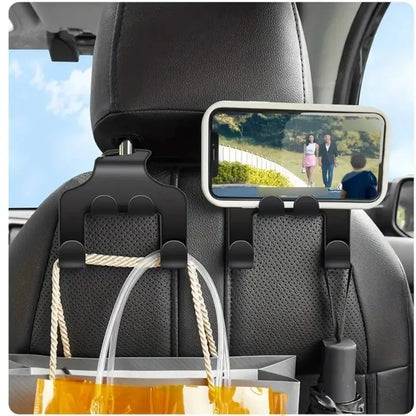 Car Back Seat Hook Universal Phone Holder Bracket For Rear Headrest
