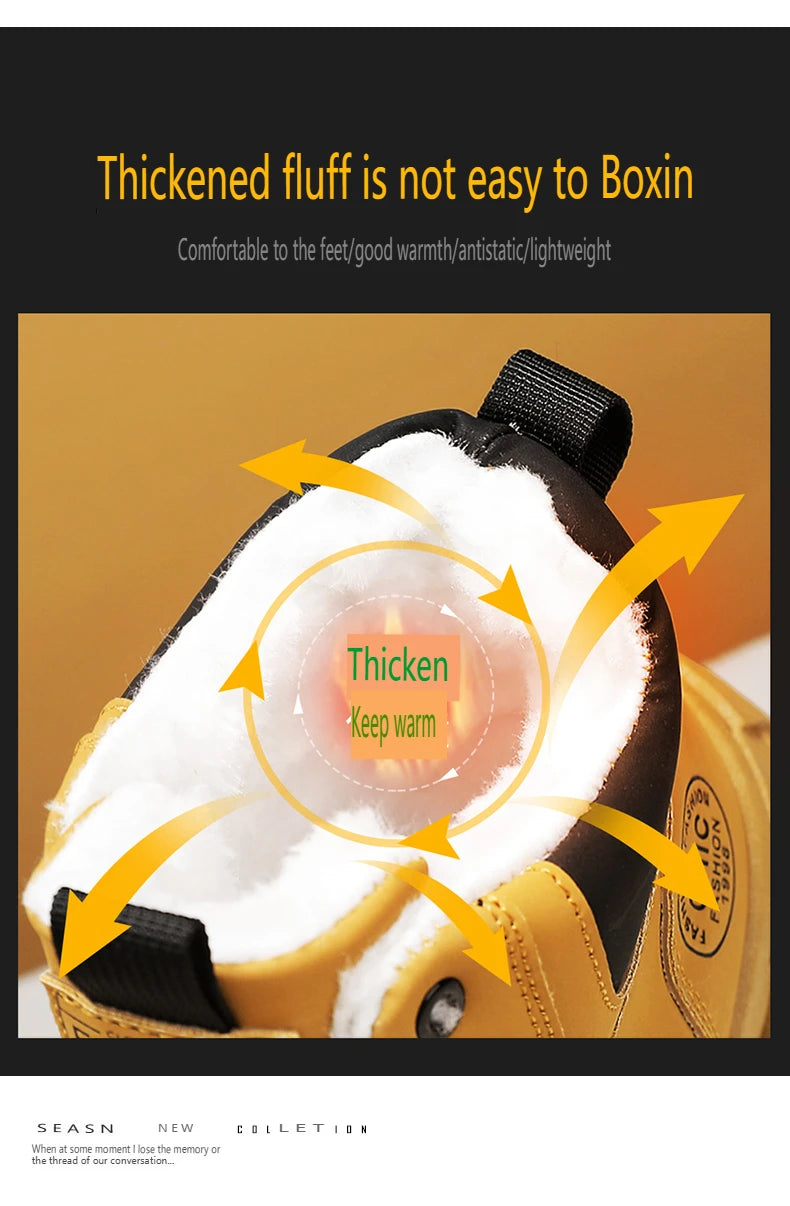 Leather High-Top Outdoor Boots For Men Ankle Hiking