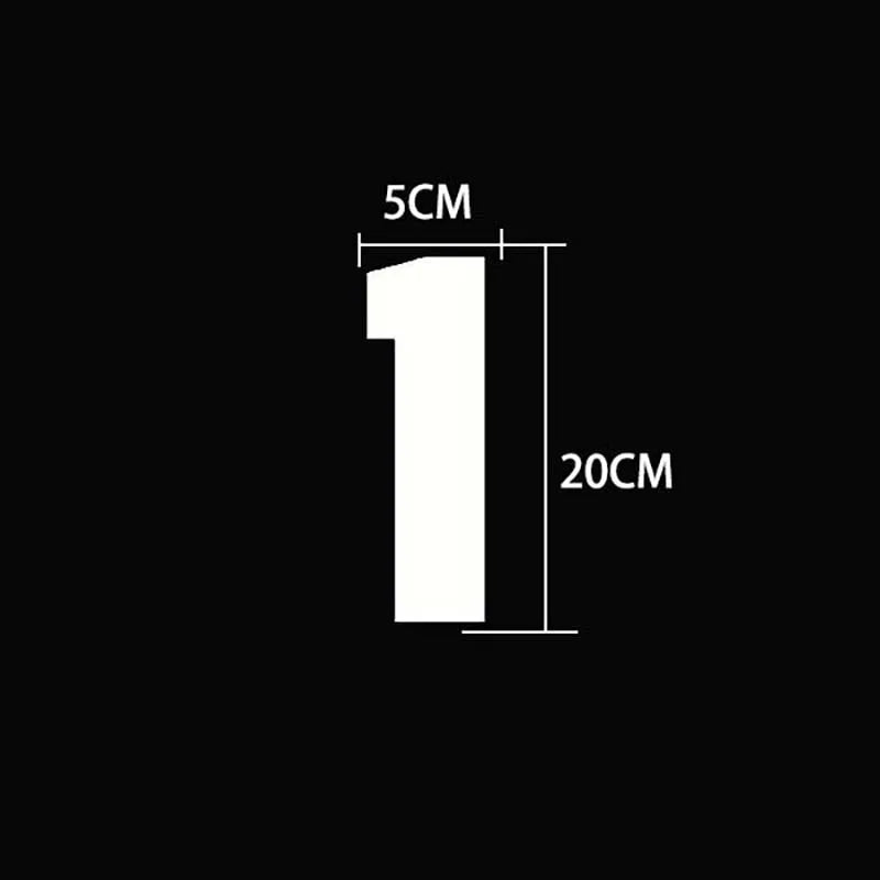 20*11CM/ Big Number Letter Patches Clothes Sticker,0~9 White,Black Digital Number Jersey Badges Heat Transfer Iron on Patches