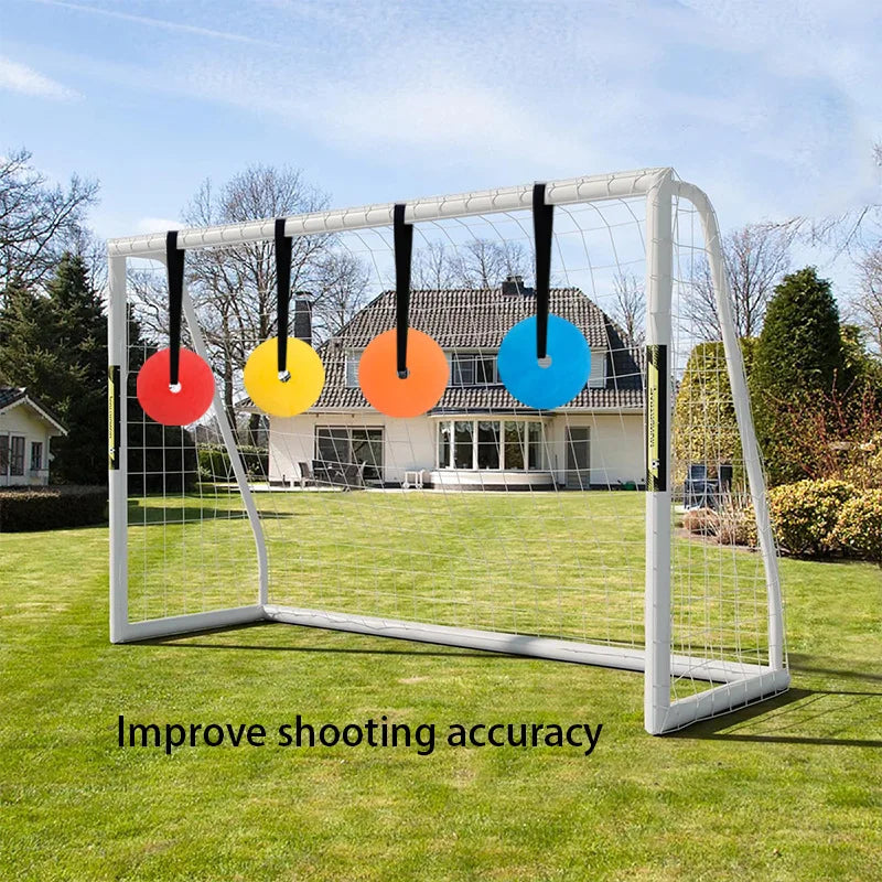 4PCS 6" Soccer Goal Target Training Discs, Adjustable Flat Spot Markers to Improve Football Shooting Accuracy for Practice