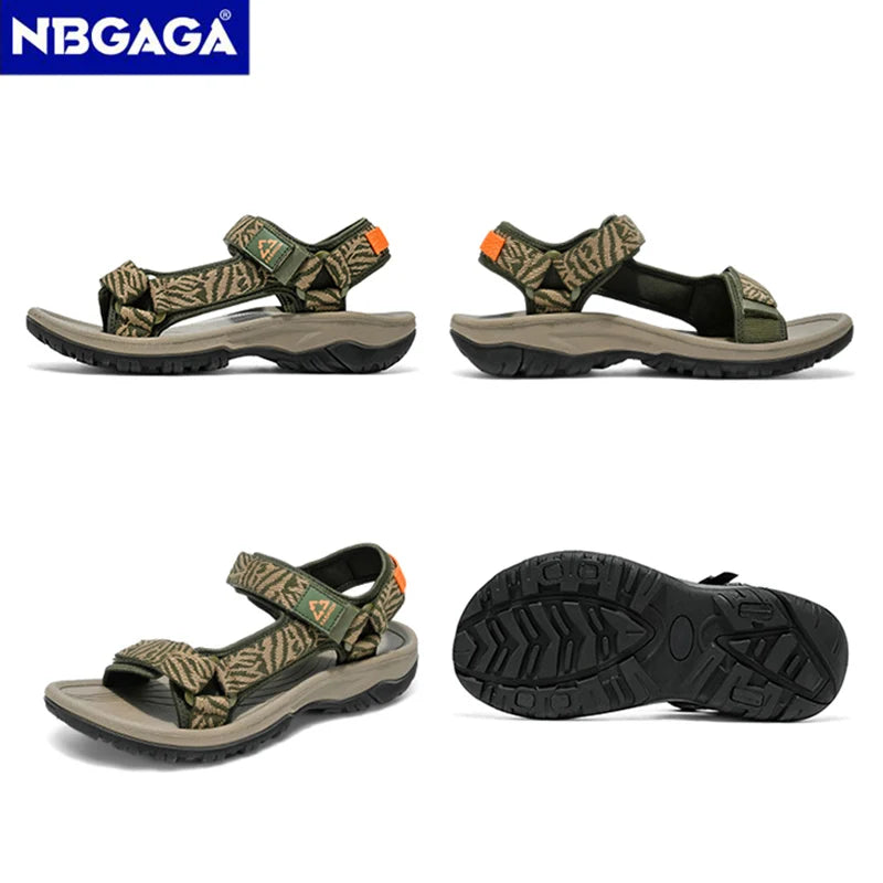 Men's Hiking Sandals Open Toe Breathable EVA Insole Travel Beach Shoes