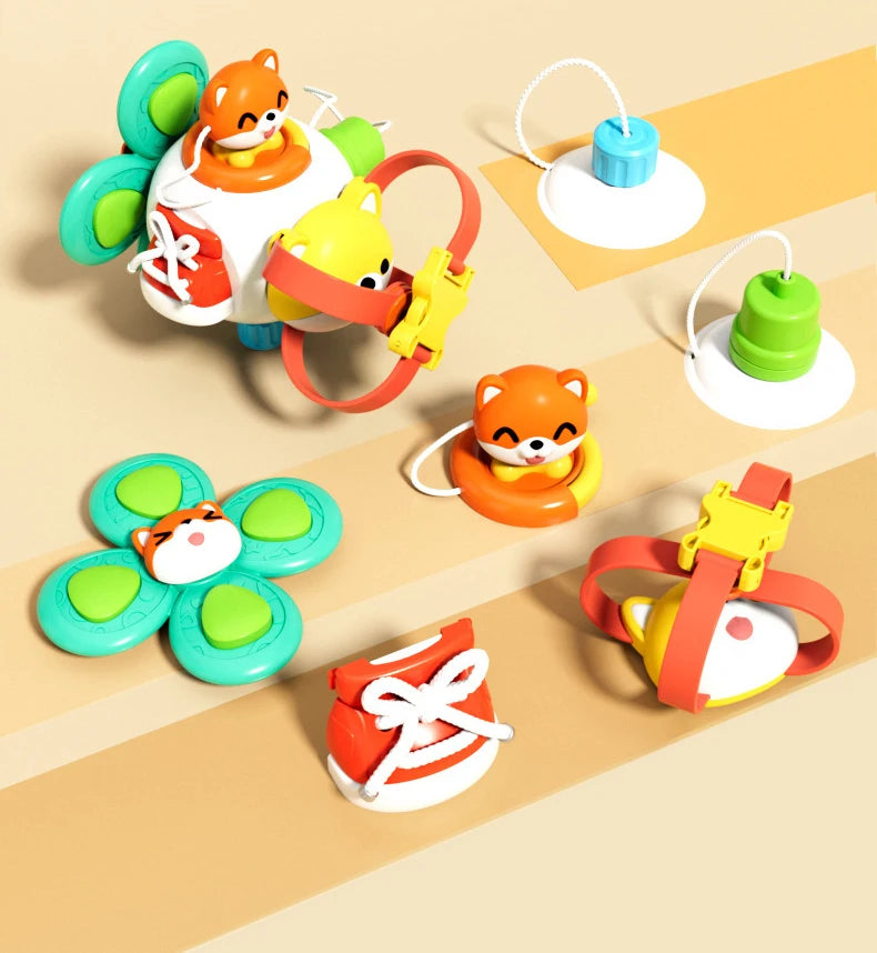 Baby Busy Board Cube Montessori Sensory Toys for Toddler Educational Learning Activities Travel Toy Lock Box Fine Motor Skill