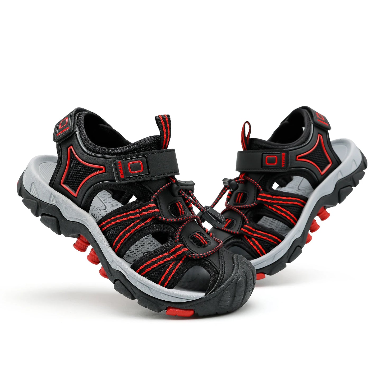 Kids Water Sandals Quick Dry Hook And Loop Unisex Summer Mixed Color