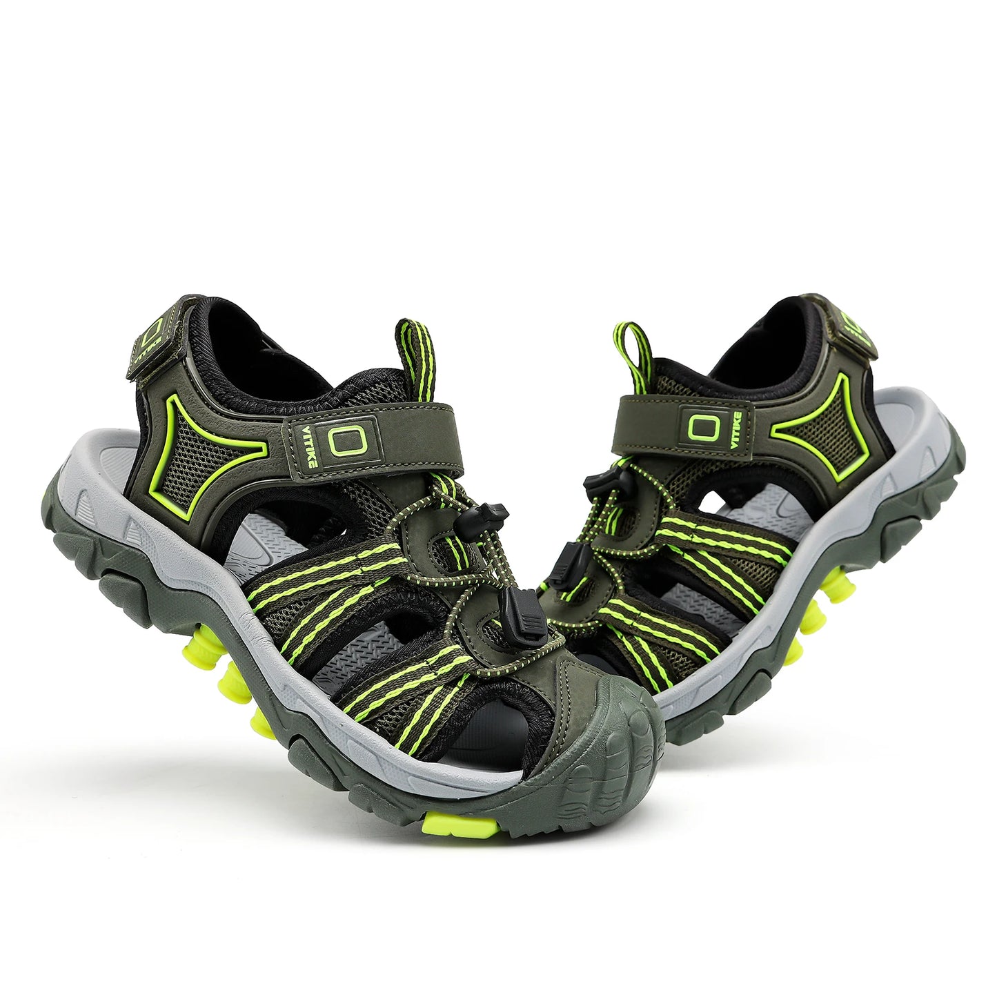 Kids Water Sandals Quick Dry Hook And Loop Unisex Summer Mixed Color