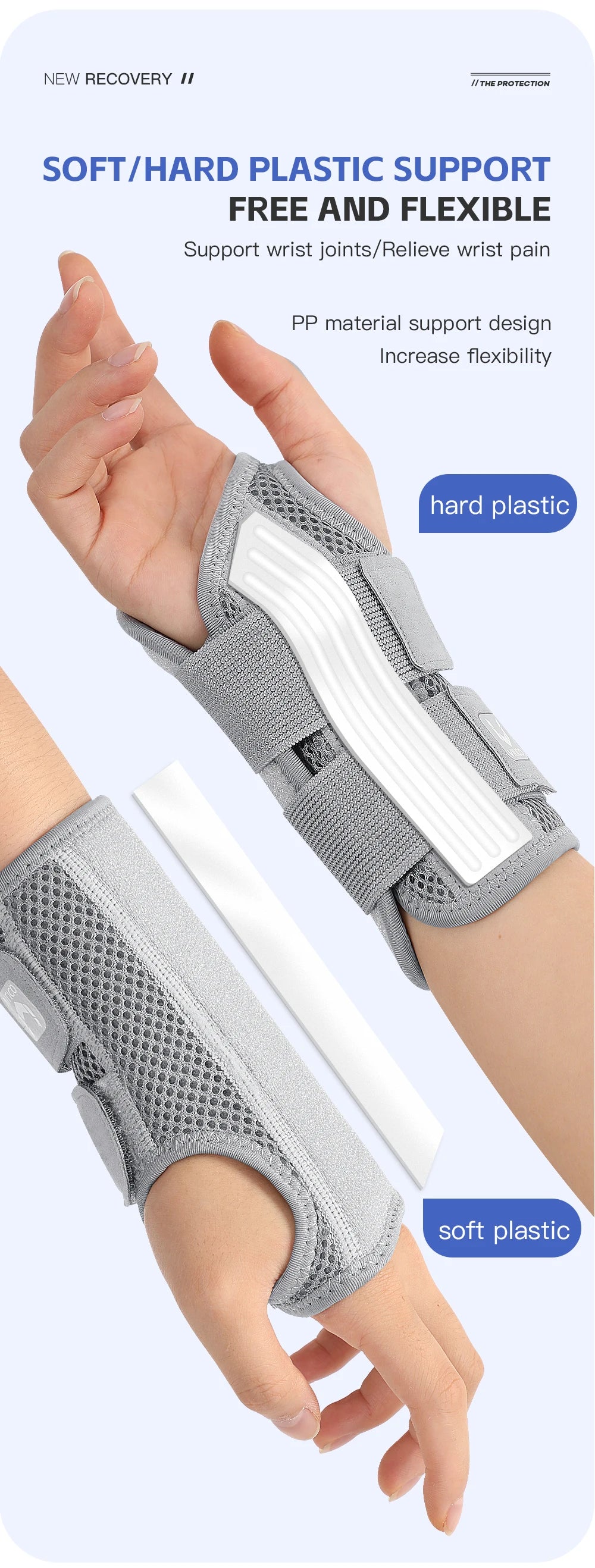 Finger Joint Pain Tendon Sheath Adjustable Dual Strap Wrist Guard with Thin Design Thumb Strain Protection Strap Wrist Guard