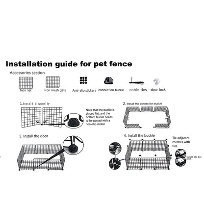 Pet Fence Large Indoor Cat and Dog Cage for Home Use