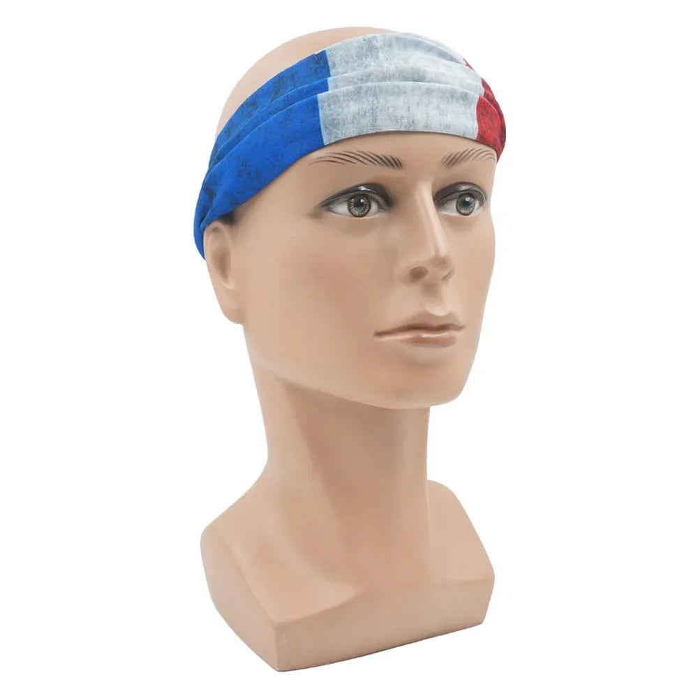 World Football Fans National Flag Face Bandanas Spain France Korea Mexico Germany Seamless Neck Gaiter Men Women Headwear Scarf