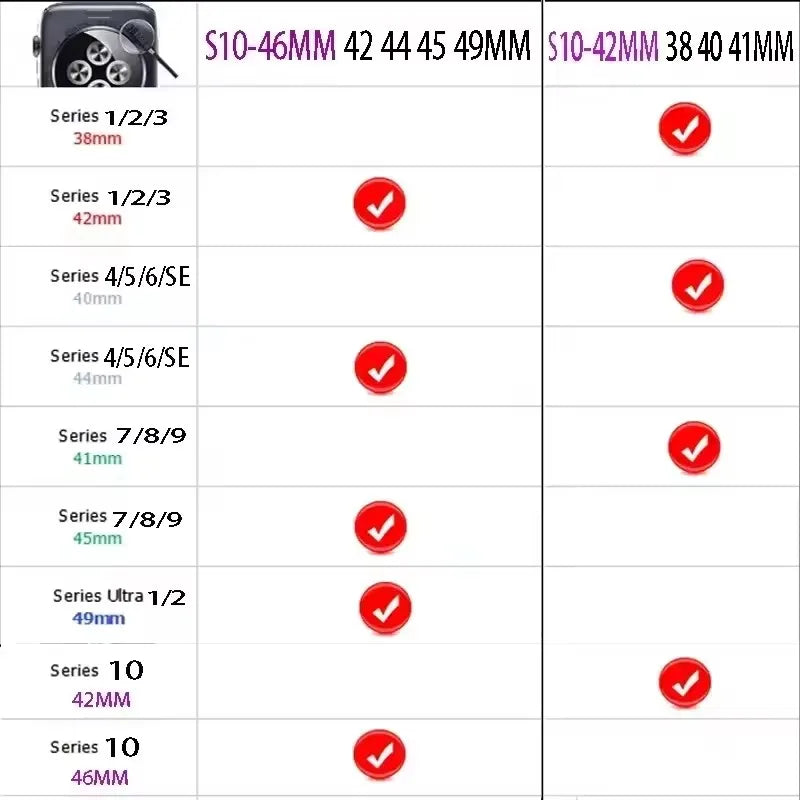 Luxury Stainless Steel Strap For Apple Watch Series 10 9 8 7 46mm 45mm 41mm  Link Bracelet Iwatch Ultra 2 49mm IWatch Metal Band