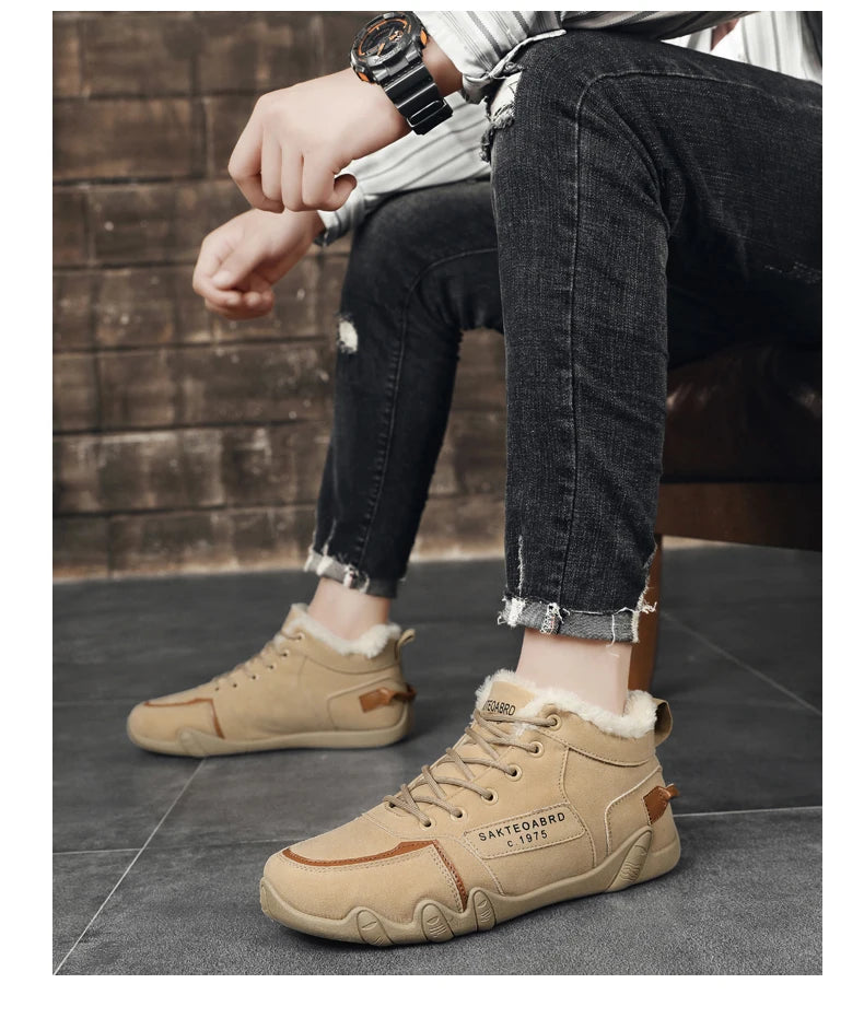 Men's Lace-Up Running Shoes, Casual Sneakers, Rubber Outsole, PU Insole