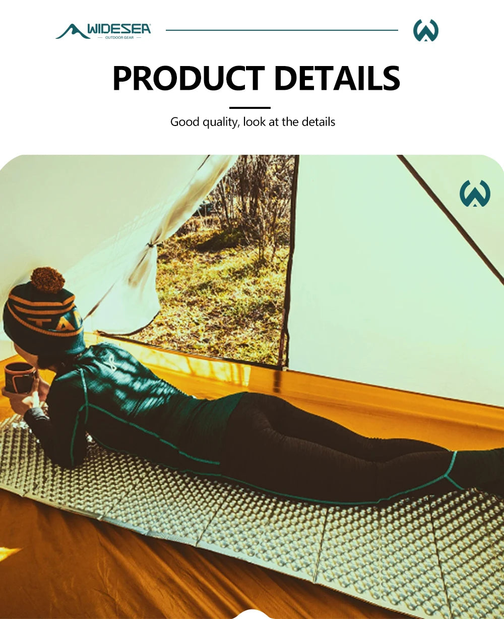 Ultralight Folding Egg Nest Camping Pad Portable Foam Sleeping Mat with Storage Bag for Outdoor Hiking Backpacking Camping