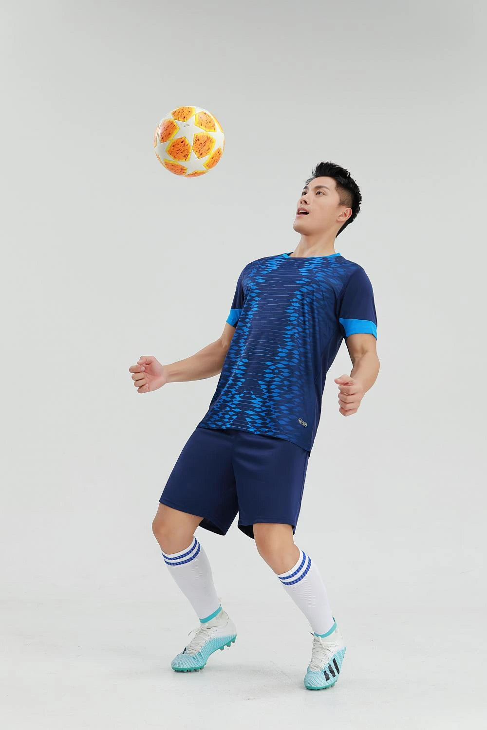Mens Women Kids Soccer Set Short Sleeve Football Jerseys Uniforms Shirts Shorts Team Training Sport Kit Clothing Suit Breathable