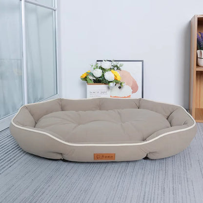 Corduroy Pet Sofa Bed For Large Dogs Winter Sleeping Cushion