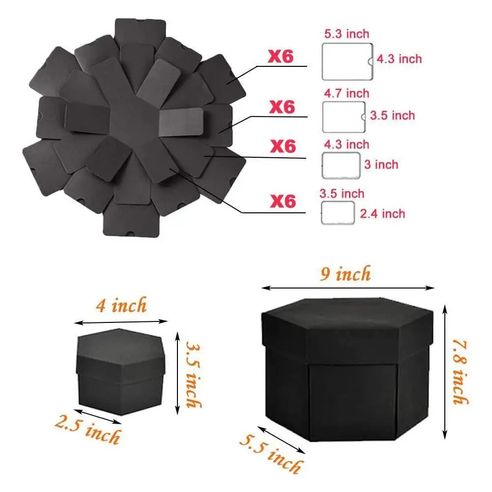Explosion Box Gift DIY Photo Album For Anniversary Valentine's Day
