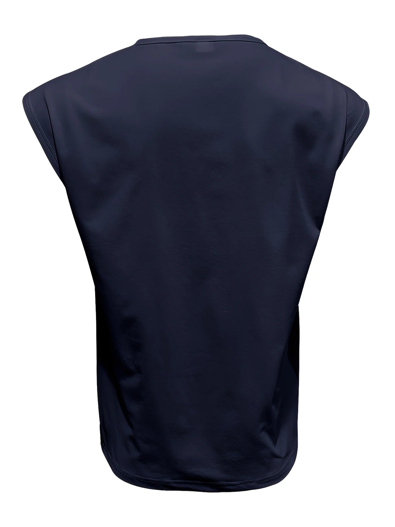 Men'S Summer Solid Color Sleeveless Tank Top Breathable Suitable for Casual Sports Versatile Style