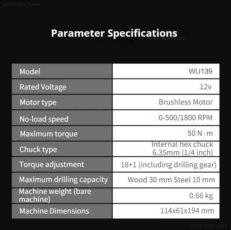 2025 Worx WU139 Cordless Driver Drill Brushless Electric Impact Screwdriver Rechargeable Metal Chuck High Torque DIY Power Tool