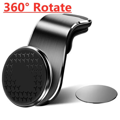 360 Degree Magnetic Car Phone Holder Metal Air Vent Mount