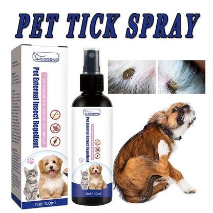 100ml Flea And Tick Spray For Cats And Dogs Insect Repellent