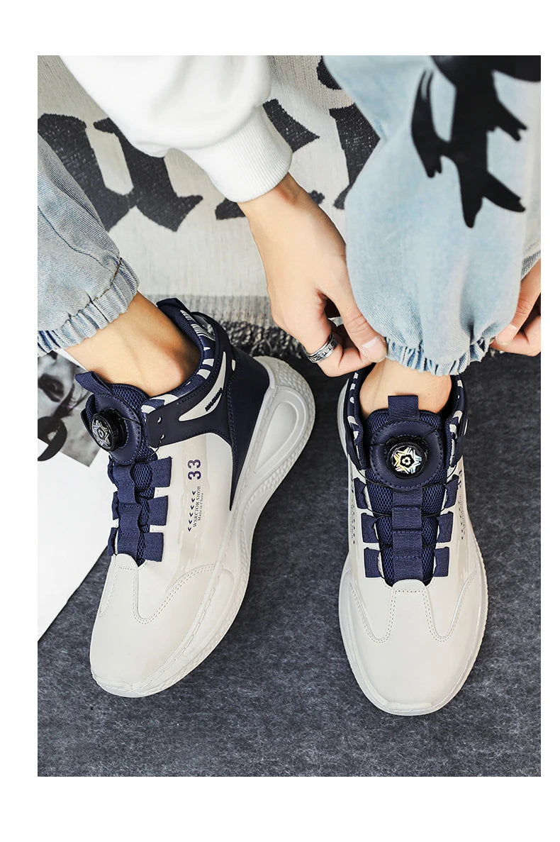 Men's Casual Canvas Shoes Button Closure Mixed Colors EVA Outsole