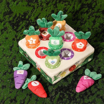 Cotton Montessori Carrot Harvest Theme Matching Puzzle Toy For 0 To 3 Years