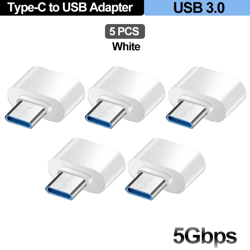 For Mobile Phone USB Female to Type C Male Adapter OTG 15.5CM Long Cable For Xiaomi Samsung S20 Huawei OTG Data Cable Converter