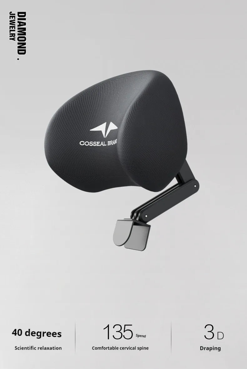 New Office Chair Adjustable Headrest Ergonomically Designed Retractable bracket Pillow Waist Protection Cushion Comfortable Rest