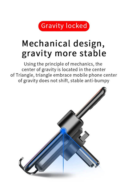 Car Phone Holder Gravity AutoClamp Air Vent Mount For Mobile Phone
