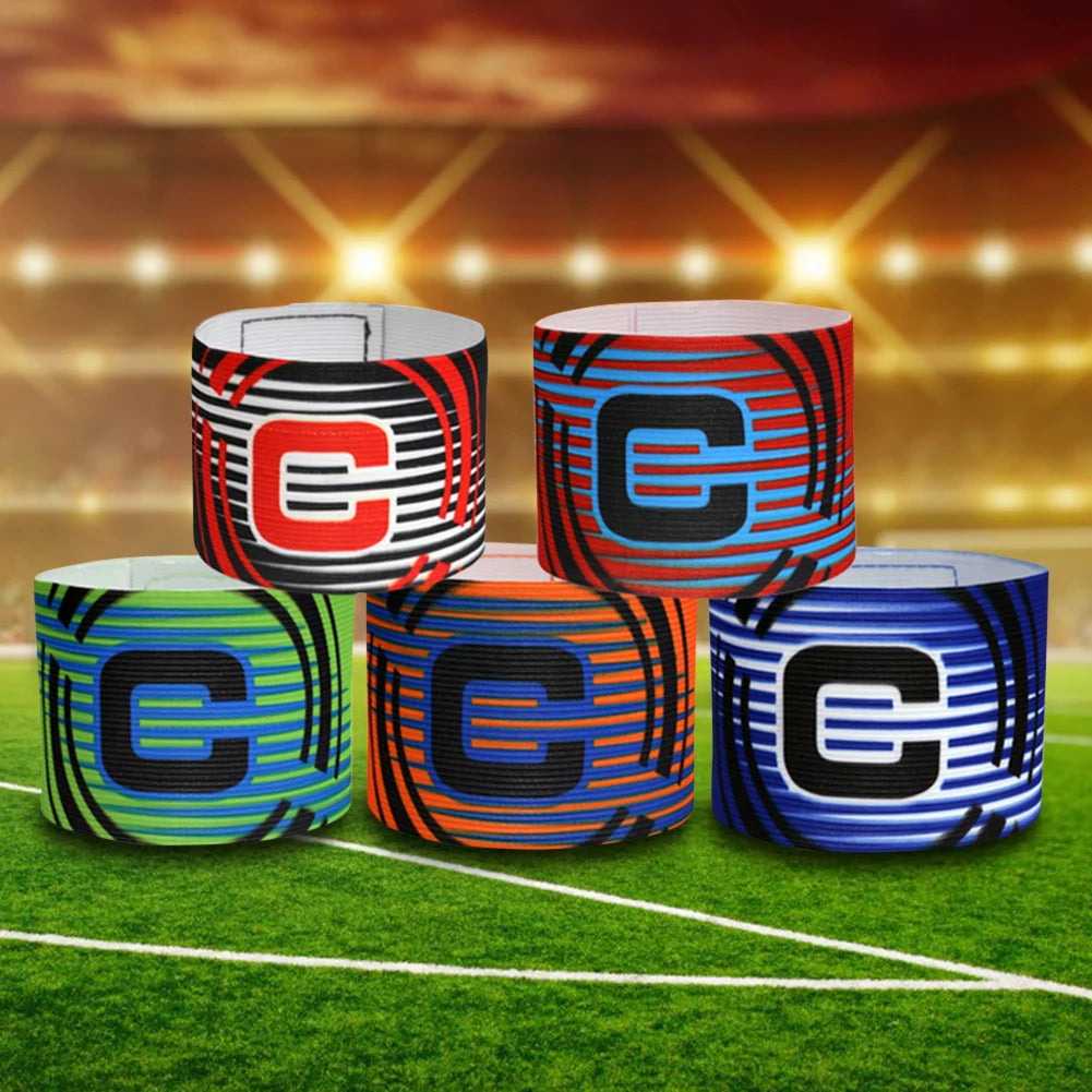 1-3pc Kid Adults Football Captain Armband Soccer Arm Band Leader Competition Gift Soccer Captain Group Armband Football Training