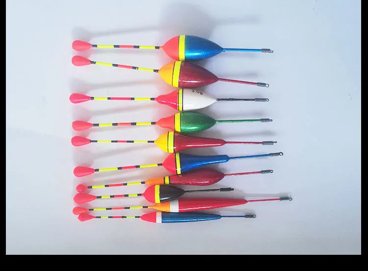 Fishing Floats Set 10 Pieces Plastic Float Buoy Bobber