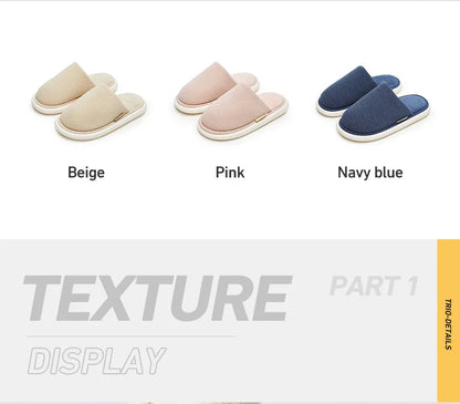Winter Plush Indoor Slippers Non Slip Flats Home Shoes