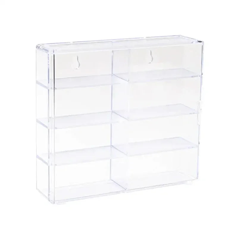 Acrylic Car Display Box 1:64 For Hot Wheels Car Model Toy 8 Grid Cabinet Rack Dustproof Stackable Car Storage Boxes Transparent