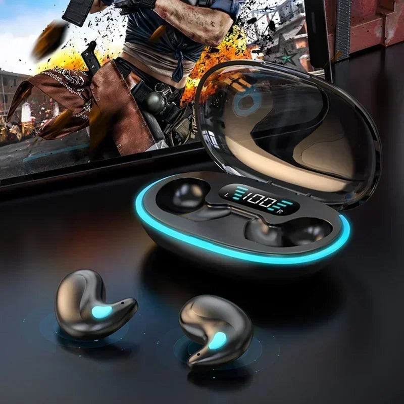 X55 Sleeping Earbuds Wireless Mini Headphones For Work TWS Bluetooth Earphone Stereo Hidden Headsets with Mic HD Call Sport