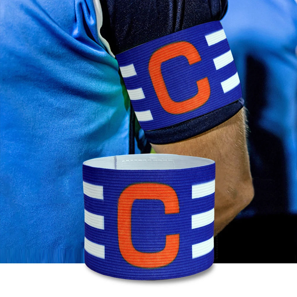 1-10pcs Leader Competition Armband Breathable Soccer Player Captain Group Armband Clear Icon Capitan Band For Football Captain